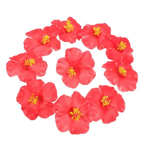 HANABASS 20 Stück Künstliche Hibiskusblüte Künstliche Hawaiianische Blumen Hawaiianische Blumenmittelstücke Künstliche Hibiskusblumen Für Den Außenbereich Hawaiianische Kunstblumen Rot Eva HANABASS 20 Stück Künstliche Hibiskusblüte Künstliche Hawaiianische Blumen Hawaiianische Blumenmittelstücke Künstliche Hibiskusblumen Für Den Außenbereich Hawaiianische Kunstblumen Rot Eva von HANABASS