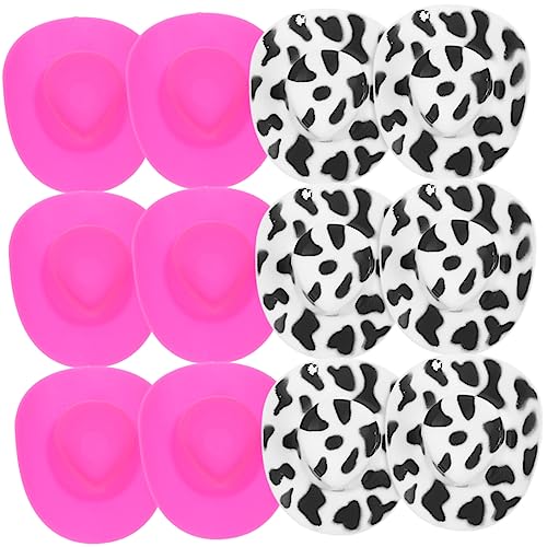 HANABASS 20 Stück Mini-Cowboyhut Hüte für Puppen Verschiedene Puppenhüte Party Cowgirl Miniaturhut Mini-Puppenhüte Kleiner Cowboyhut Cowboyhüte Kleiner Hut von HANABASS