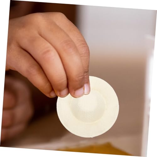 HANABASS 20 Stück Teiliges Miniatur Strohhüte Realistische Leichte DIY Puppenhüte für Bastelarbeiten Haarschmuck Geschenkdekoration Geeignet für Puppenhaus und Scrapbooking von HANABASS