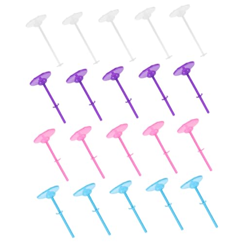 HANABASS 20 Stück Teiliges Puppenständer Verstellbare Doll Support Halterung Stabile Basis für Display und Aufbewahrung von Actionfiguren und Puppen Farbiges für Kinderzimmer und Vitrine von HANABASS
