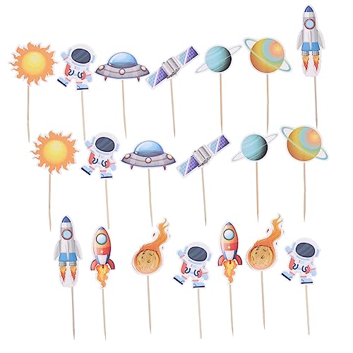 HANABASS 20 Stück Teiliges Space Thema Kuchenstecker Dekorative Astronauten Cake Topper für Kindergeburtstag Einfach Einzustecken Wiederverwendbar Vielseitig für Dessert und Backdekoration HANABASS 20 Stück Teiliges Space Thema Kuchenstecker Dekorative Astronauten Cake Topper für Kindergeburtstag Einfach Einzustecken Wiederverwendbar Vielseitig für Dessert und Backdekoration von HANABASS