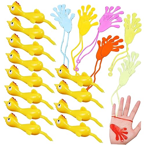HANABASS 24 Stück Hände Huhn Streich klebrig party mitgebsel kinderparty mitgebsel lustige playdoo sets Truthahn fliegender Finger lustige Strumpffüller Kieselgel HANABASS 24 Stück Hände Huhn Streich klebrig party mitgebsel kinderparty mitgebsel lustige playdoo sets Truthahn fliegender Finger lustige Strumpffüller Kieselgel von HANABASS