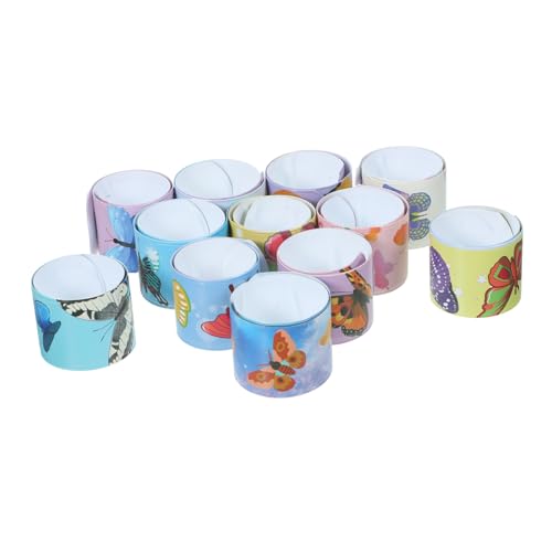 HANABASS 24 Stück Schmetterling Themen Slap Armbänder für Kindergeburtstage Bunte Schnapparmbänder als Partygeschenke und Mitgebsel für Jede HANABASS 24 Stück Schmetterling Themen Slap Armbänder für Kindergeburtstage Bunte Schnapparmbänder als Partygeschenke und Mitgebsel für Jede von HANABASS