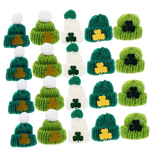 HANABASS 25Stücke Strickmützen für Patrick Day Kleine Hüte für DIY Dekoration Puppenhüte Bunten Designs Partyzubehör für Kreative Bastelprojekte HANABASS 25Stücke Strickmützen für Patrick Day Kleine Hüte für DIY Dekoration Puppenhüte Bunten Designs Partyzubehör für Kreative Bastelprojekte von HANABASS
