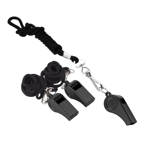 HANABASS 3 STÜCKE Teiliges Notfallpfeifen mit Lanyard Laute Kunststoff Schiedsrichterpfeifen für Trainer und Outdoor Praktische Sportpfeifen mit Schlüsselband für Basketball Camping und HANABASS 3 STÜCKE Teiliges Notfallpfeifen mit Lanyard Laute Kunststoff Schiedsrichterpfeifen für Trainer und Outdoor Praktische Sportpfeifen mit Schlüsselband für Basketball Camping und von HANABASS