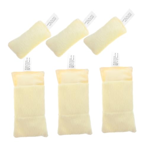 HANABASS 3 Sätze Mini -Schlafsack und Kissen Puppenschlafsbeutel Plüschpuppenzubehör Mini -Puppenkissen Puppenschlafzimmerbettwäsche Puppenschlafsbag mit Kissen Plüschstoffe von HANABASS