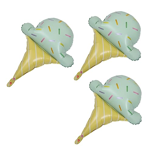 HANABASS 3 Stück Ballons pielzeug Feier Ballon Aluminiumballons Geburtstagsballons aus Folie Folienballons Luftballons Aluminiumfolie von HANABASS
