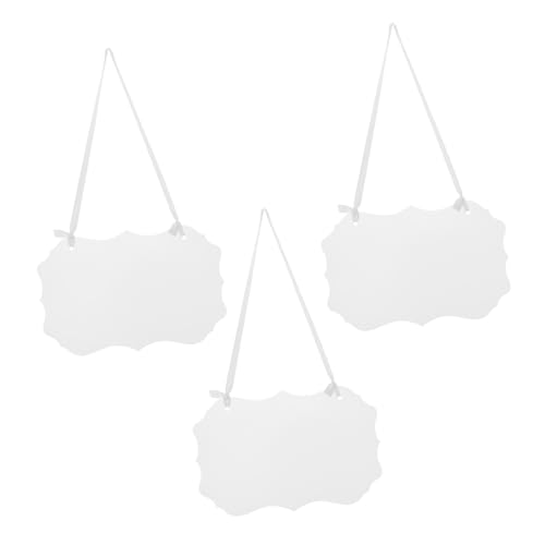 HANABASS 3 Stück Blankoschild aus Acryl reservierte Schilder für Hochzeitsstühle reservierte Schilder für Kirchenbänke Reservierte Tischschilder für die Hochzeit Stuhl Zeichen Transparent von HANABASS