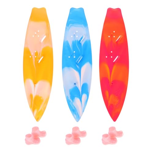HANABASS 3stücke Teiliges Surfboard Cupcake Toppers Für Geburtstagsfeiern Mini Surfbrett Deko Und Zubehör Für Strand Und Luau- von HANABASS