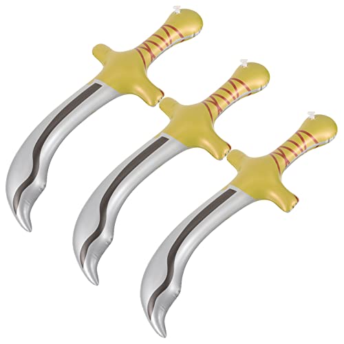 HANABASS 3 Stück aufblasbares Spielzeugmesser Cosplay Kostüm realistisch für Streich Partyballons Cartoon aufblasbare Piratenschwerter aufblasbare piratenschwerter PVC HANABASS 3 Stück aufblasbares Spielzeugmesser Cosplay Kostüm realistisch für Streich Partyballons Cartoon aufblasbare Piratenschwerter aufblasbare piratenschwerter PVC von HANABASS