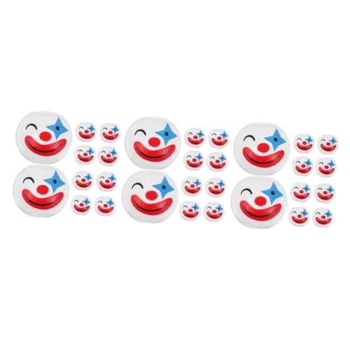 HANABASS 30 Stck. Teiliges Holzperlen mit Clown Gesicht Bunte DIY Schmuckperlen für Vielseitig zum Auffädeln von Armbändern Halsketten Ohrringen Kreative Bastelmaterialien HANABASS 30 Stck. Teiliges Holzperlen mit Clown Gesicht Bunte DIY Schmuckperlen für Vielseitig zum Auffädeln von Armbändern Halsketten Ohrringen Kreative Bastelmaterialien von HANABASS