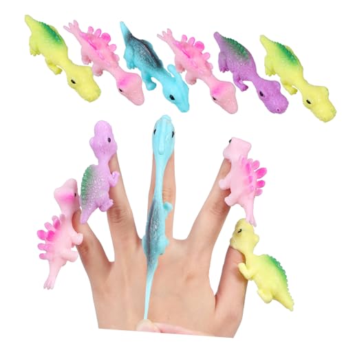 HANABASS 30 Stück Teiliges Elastische Finger Dinosaurier Spielzeuge aus Robustem Kunststoff Bunte Mini Figuren als Party Mitgebsel für Vielfältige Designs für Stundenlangen Spielspaß HANABASS 30 Stück Teiliges Elastische Finger Dinosaurier Spielzeuge aus Robustem Kunststoff Bunte Mini Figuren als Party Mitgebsel für Vielfältige Designs für Stundenlangen Spielspaß von HANABASS