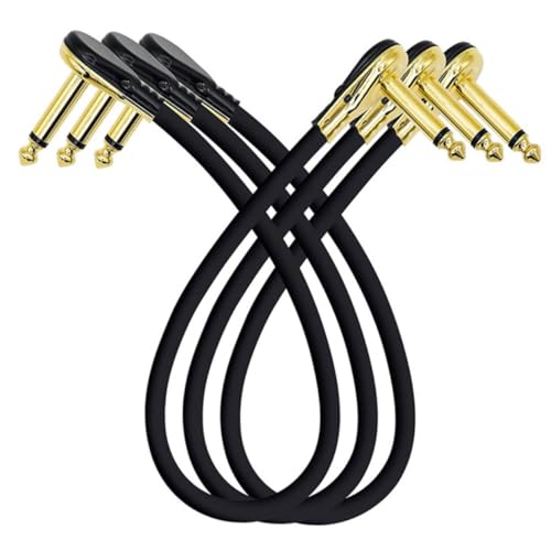 HANABASS 3Stücke Gitarreneffektkabel Professionelle Patchkabel für Elektrische Gitarren Flexibles Audiokabel für Musikinstrumente Langlebig und Leicht zu Handhaben HANABASS 3Stücke Gitarreneffektkabel Professionelle Patchkabel für Elektrische Gitarren Flexibles Audiokabel für Musikinstrumente Langlebig und Leicht zu Handhaben von HANABASS