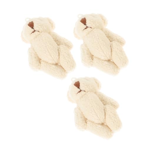 HANABASS 3Stücke Mini Bärenpuppen DIY Plüschornament mit Zubehör Große Gelenkbären für Kreative Nähprojekte für Persönliche und Dekoration HANABASS 3Stücke Mini Bärenpuppen DIY Plüschornament mit Zubehör Große Gelenkbären für Kreative Nähprojekte für Persönliche und Dekoration von HANABASS