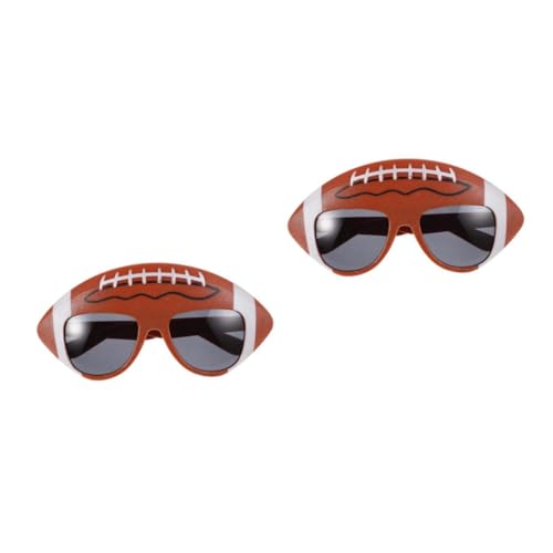 HANABASS 4 Stck. Kreative Football Partybrille für Geburtstag Halloween Abschlussfeier Foto Requisiten Langlebig Wiederverwendbar Lustige Sportbrille für Partydekoration von HANABASS