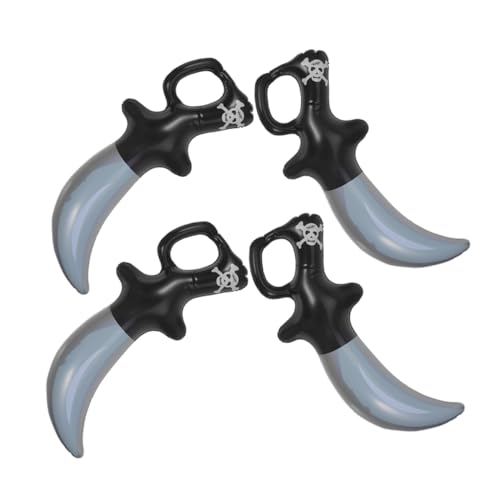 HANABASS 4 Stück Aufblasbares Piratenmesser Piratenparty Dekorationen Piratenparty Zubehör Spielschwerter Für Ninja Kinderspielzeug Ninja Für Halloween Ninja von HANABASS