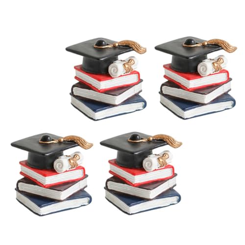HANABASS 4 Stück Buchdekorationsornamente Kuchenparty-ornamente Kuchen Dekorativer Topper Mini Papier Buchstapelverzierungen Kuchendekoration Für Den Abschluss Du Planke Harz Schwarz HANABASS 4 Stück Buchdekorationsornamente Kuchenparty-ornamente Kuchen Dekorativer Topper Mini Papier Buchstapelverzierungen Kuchendekoration Für Den Abschluss Du Planke Harz Schwarz von HANABASS