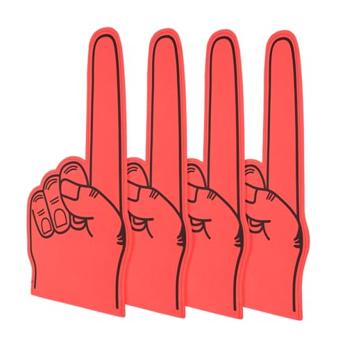 HANABASS 4 Stück Eva Hand Cheerleading Finger für Sportveranstaltungen Schulspiele und Partys Fanartikel zur Steigerung der HANABASS 4 Stück Eva Hand Cheerleading Finger für Sportveranstaltungen Schulspiele und Partys Fanartikel zur Steigerung der von HANABASS