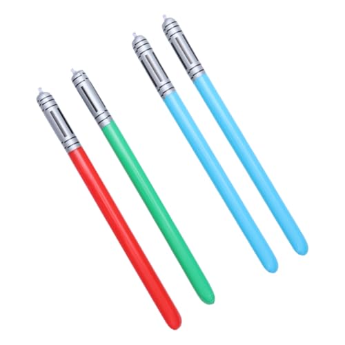 HANABASS 4 Stück Teiliges Aufblasbares Laserschwert aus Robustem PVC für Farblich Zufällig Langlebig und Wiederverwendbar als Party Deko und für Jungen und Mädchen Zufällige HANABASS 4 Stück Teiliges Aufblasbares Laserschwert aus Robustem PVC für Farblich Zufällig Langlebig und Wiederverwendbar als Party Deko und für Jungen und Mädchen Zufällige von HANABASS