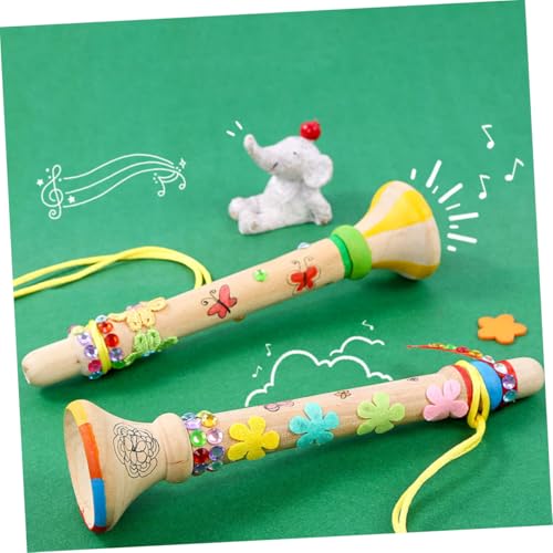 HANABASS 4 Stück Teiliges Holzhorn Diy-bastelmaterial Handbemalt Graffiti-fähig Kreatives Musikspielzeug Fantasie und Lungentraining Leicht und Langlebig HANABASS 4 Stück Teiliges Holzhorn Diy-bastelmaterial Handbemalt Graffiti-fähig Kreatives Musikspielzeug Fantasie und Lungentraining Leicht und Langlebig von HANABASS