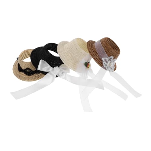 HANABASS 4 Stück Teiliges Mini Puppenhüte mit Elegantem Schleifendetail Stoffkappen für Kreative Bastelprojekte Vielseitig Kompatibel für Verschiedene Puppentypen für Rollenspiele und HANABASS 4 Stück Teiliges Mini Puppenhüte mit Elegantem Schleifendetail Stoffkappen für Kreative Bastelprojekte Vielseitig Kompatibel für Verschiedene Puppentypen für Rollenspiele und von HANABASS