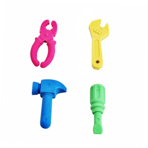 HANABASS 4 Stück Teiliges Novelty Radiergummis Werkzeugform Kreative Schulmaterialien Bunte Schreibwaren für Schüler Klassenzimmer Belohnungen HANABASS 4 Stück Teiliges Novelty Radiergummis Werkzeugform Kreative Schulmaterialien Bunte Schreibwaren für Schüler Klassenzimmer Belohnungen von HANABASS