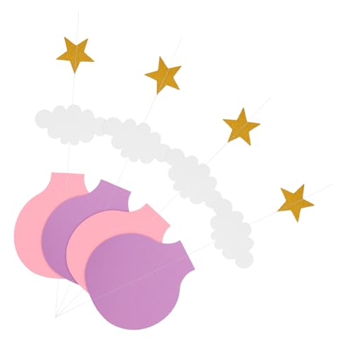 HANABASS 4 Stück Weihnachtsfeierdekorationen Hanges Heißer Ballon Heißluftballon Für Party Heißluftballondekoration Heißluftballon Zur Babyparty Farbig Gummiertes Papier von HANABASS