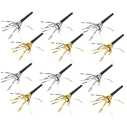 HANABASS 40 Stück Teiliges Party Tassel Blowouts Gold und Silber Kreative Plastik Tröten mit Fransen Laute Spaß Geräuschmacher für Erwachsene für Geburtstags und Festdekoration HANABASS 40 Stück Teiliges Party Tassel Blowouts Gold und Silber Kreative Plastik Tröten mit Fransen Laute Spaß Geräuschmacher für Erwachsene für Geburtstags und Festdekoration von HANABASS
