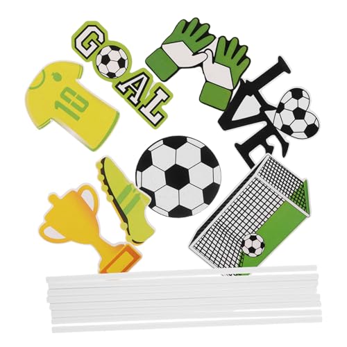 HANABASS 40Stücke Fußball Kuchenaufsätze Cupcake Topper Für Fußball Themen Dekorationen Geburtstagsparty Zubehör Interaktive Trophäen Und Handschuh Designs Für Fußballfeiern HANABASS 40Stücke Fußball Kuchenaufsätze Cupcake Topper Für Fußball Themen Dekorationen Geburtstagsparty Zubehör Interaktive Trophäen Und Handschuh Designs Für Fußballfeiern von HANABASS