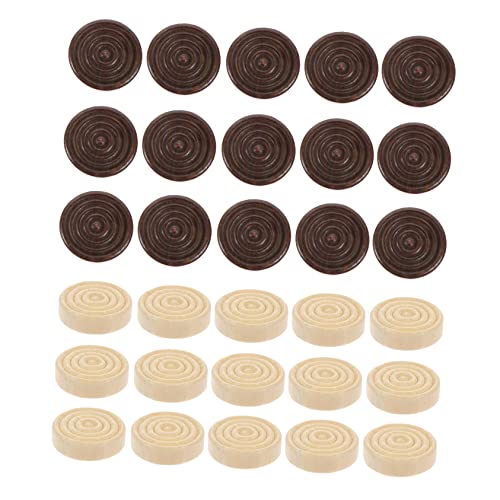 HANABASS 48 Stück Holzspielsteine für Schach und Dame Teiliges aus Runden Stabilen Holzfiguren Holz für Brettspiele und Zubehör für Schach und Dame HANABASS 48 Stück Holzspielsteine für Schach und Dame Teiliges aus Runden Stabilen Holzfiguren Holz für Brettspiele und Zubehör für Schach und Dame von HANABASS