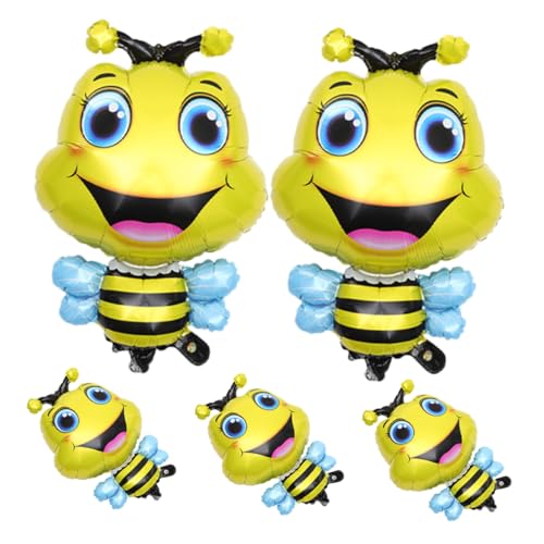 HANABASS 5 Stück Aluminiumfolienballons Geburtstagsdekorationen Bienenballon Charakter Partydekorationen Bienenförmige Ballons LED Große Wildtiere Aufblasbar Gelbe HANABASS 5 Stück Aluminiumfolienballons Geburtstagsdekorationen Bienenballon Charakter Partydekorationen Bienenförmige Ballons LED Große Wildtiere Aufblasbar Gelbe von HANABASS