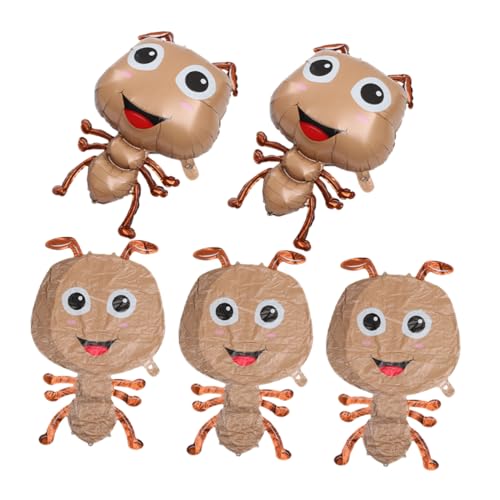 HANABASS 5 Stück Ameisenballon Happy Jumbo Aufblasbare Insekten Ameisenform Ballon Große Dschungeltierballons Dekorationen Party Nummer Ameisen Aufblasbare Ballons Hellbraune HANABASS 5 Stück Ameisenballon Happy Jumbo Aufblasbare Insekten Ameisenform Ballon Große Dschungeltierballons Dekorationen Party Nummer Ameisen Aufblasbare Ballons Hellbraune von HANABASS