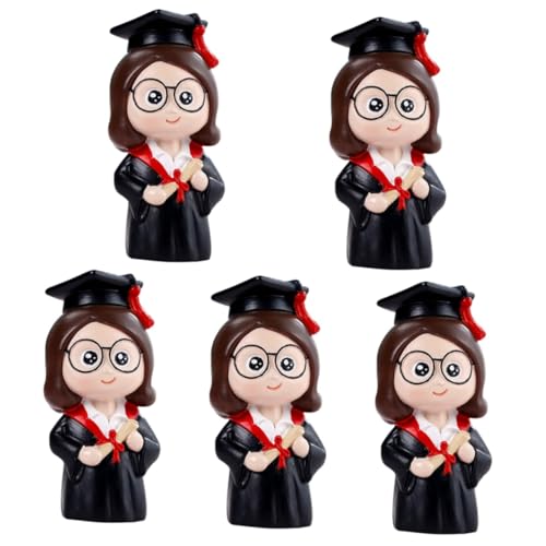 HANABASS 5 Stück Graduation Cake Ornament Doktor Puppe Dekoration Kuchenaufsatz Abschlussfeier Party Deko Abschlusskuchen Verzierung Leicht Kreativ HANABASS 5 Stück Graduation Cake Ornament Doktor Puppe Dekoration Kuchenaufsatz Abschlussfeier Party Deko Abschlusskuchen Verzierung Leicht Kreativ von HANABASS