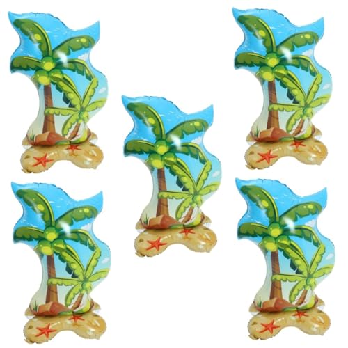 HANABASS 5 Stück Großer Aufblasbarer Aluminiumfolie Palmbaum Luftballon Stehender Kokosnussbaum Ballon Tropische Hawaii Sommer Strand Party Dekoration Farbenfrohes Fotorequisit Langlebig HANABASS 5 Stück Großer Aufblasbarer Aluminiumfolie Palmbaum Luftballon Stehender Kokosnussbaum Ballon Tropische Hawaii Sommer Strand Party Dekoration Farbenfrohes Fotorequisit Langlebig von HANABASS