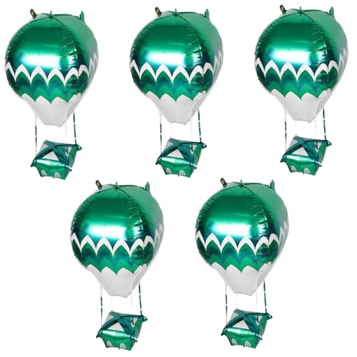 HANABASS 5stücke Geburtstagsballon Heißluftballon Aus Folie Für Party Dekorationen Aluminiumfolienballon Aufblasbar Für Geburtstage Hochzeiten Und Veranstaltungen von HANABASS