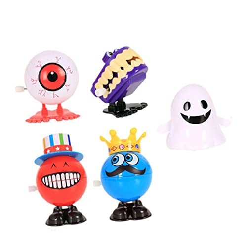 HANABASS 5 Stück Teiliges Halloween Wind Up Leichte Stabile Kunststofffiguren mit Buntem Design Party Mitgebsel für Mädchen und Jungen Lustige Hüpfspielzeuge für Kinderfeste HANABASS 5 Stück Teiliges Halloween Wind Up Leichte Stabile Kunststofffiguren mit Buntem Design Party Mitgebsel für Mädchen und Jungen Lustige Hüpfspielzeuge für Kinderfeste von HANABASS