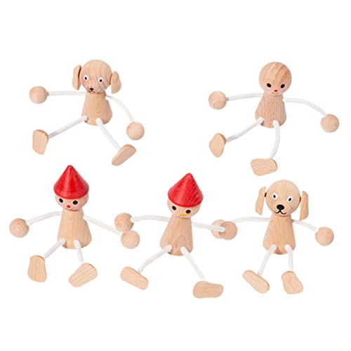 HANABASS 5 Stück Teiliges Holztiere Holzpuppen DIY Bastelset Dekorative Handgefertigte Holzfiguren für Miniaturlandschaften und Wohnraumdekoration Vielseitig Einsetzbar und Gestaltet HANABASS 5 Stück Teiliges Holztiere Holzpuppen DIY Bastelset Dekorative Handgefertigte Holzfiguren für Miniaturlandschaften und Wohnraumdekoration Vielseitig Einsetzbar und Gestaltet von HANABASS