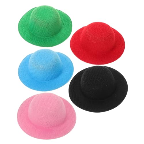 HANABASS 5 Stück Teiliges Mini Filzhüte Kleine Dekorative Puppenhüte in Schwarz Rot Grün Blau Vielseitig für DIY Bastelprojekte Haustier und Puppendekoration HANABASS 5 Stück Teiliges Mini Filzhüte Kleine Dekorative Puppenhüte in Schwarz Rot Grün Blau Vielseitig für DIY Bastelprojekte Haustier und Puppendekoration von HANABASS