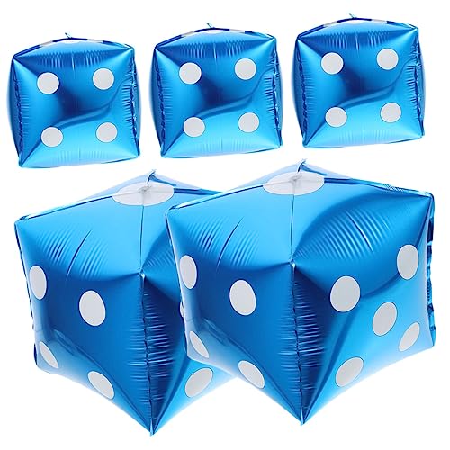 HANABASS Luftballons 5 Stücke Würfel Folienballons für Spieleabend Mottoparty Deko Thema Party Spielespaß Partydekoration HANABASS Luftballons 5 Stücke Würfel Folienballons für Spieleabend Mottoparty Deko Thema Party Spielespaß Partydekoration von HANABASS