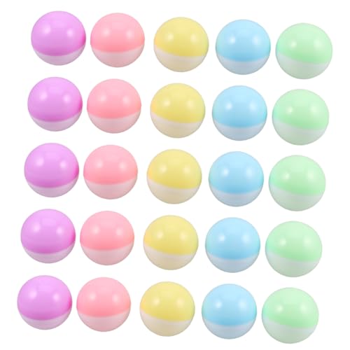 HANABASS 50 Stück Bunte Macaron Farbige Kunststoffbehälter für Diy Bastelarbeiten Partys und Automaten Grün Blau Gelb HANABASS 50 Stück Bunte Macaron Farbige Kunststoffbehälter für Diy Bastelarbeiten Partys und Automaten Grün Blau Gelb von HANABASS
