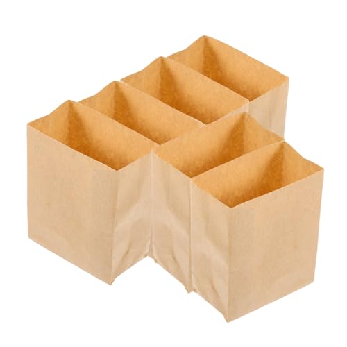HANABASS 6 Stück Mini -Papiertüte Puppe Tasche klein winzig Miniatur-Papiertüten Miniaturpapier Miniaturbeutel Khaki HANABASS 6 Stück Mini -Papiertüte Puppe Tasche klein winzig Miniatur-Papiertüten Miniaturpapier Miniaturbeutel Khaki von HANABASS