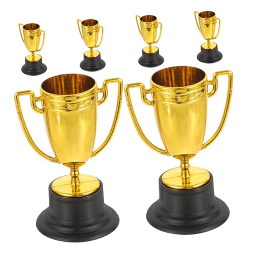 HANABASS 6 Stück Mini Trophäen für Goldene Kunststoff Trophäen für Sportwettkämpfe Schulbelohnungen und Themenpartys Robuste Auszeichnung für Altersgruppen HANABASS 6 Stück Mini Trophäen für Goldene Kunststoff Trophäen für Sportwettkämpfe Schulbelohnungen und Themenpartys Robuste Auszeichnung für Altersgruppen von HANABASS