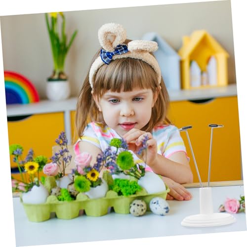 HANABASS 6 Stück Puppenständer Weiß PVC Puppenhalter Stabil für Aufbewahrung und Präsentation von Spielzeugfiguren Zuhause und Geschäft von HANABASS