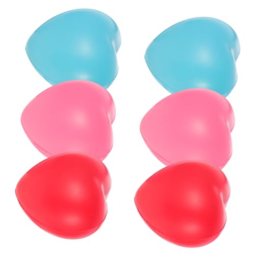 HANABASS 6 Stück Teiliges Herz Stressball aus PU Weiche Langlebige Druckspielzeuge für Party Mitgebsel Entspannende Quetschbälle zur Stresslinderung und Dekoration HANABASS 6 Stück Teiliges Herz Stressball aus PU Weiche Langlebige Druckspielzeuge für Party Mitgebsel Entspannende Quetschbälle zur Stresslinderung und Dekoration von HANABASS