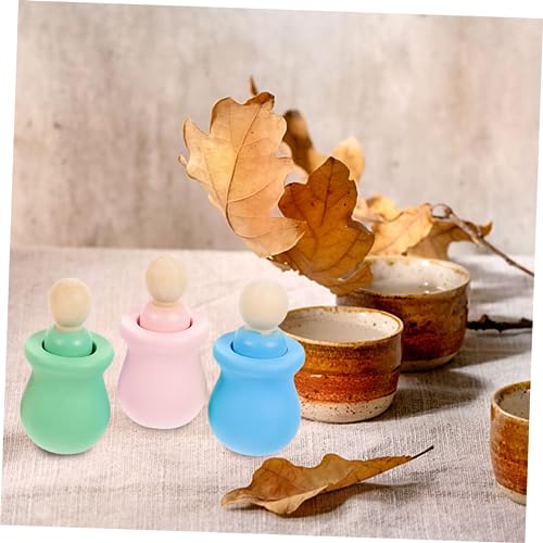 HANABASS 6 Stück Teiliges Unlackierte Holzfiguren zum Basteln und Bemalen DIY Peg Puppen aus Holz für Erwachsene Kreative Handwerks Deko für Familienaktivitäten und Zufällige Farbe von HANABASS