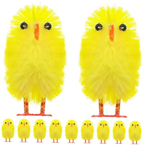 HANABASS 60 Stück Mini Realistische Tischdekoration für Ostern Flauschige Cartoon Hühner Party für Wohnzimmer Garten Festlichkeiten HANABASS 60 Stück Mini Realistische Tischdekoration für Ostern Flauschige Cartoon Hühner Party für Wohnzimmer Garten Festlichkeiten von HANABASS
