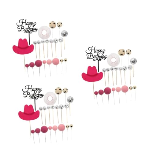 HANABASS 63 Stck. Teiliges Mini Cowgirl Hut Kleine Western Party Dekoration Sichere Langlebige Cake Topper für Geburtstage Babypartys und DIY HANABASS 63 Stck. Teiliges Mini Cowgirl Hut Kleine Western Party Dekoration Sichere Langlebige Cake Topper für Geburtstage Babypartys und DIY von HANABASS