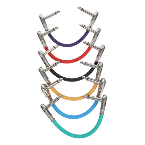 HANABASS 6Stücke Gitarren Patchkabel Effektpedal Verbindungskabel Robustes Design für Enge Räume für Gitarreneffekte und Musikinstrumente HANABASS 6Stücke Gitarren Patchkabel Effektpedal Verbindungskabel Robustes Design für Enge Räume für Gitarreneffekte und Musikinstrumente von HANABASS