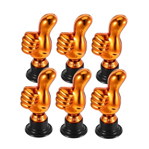 HANABASS 6Stücke Teiliges aus Kunststoff Trophäen Goldene Pokale für Preisverleihungen Spieleabende Schulwettbewerbe und Kreative Dekorationen HANABASS 6Stücke Teiliges aus Kunststoff Trophäen Goldene Pokale für Preisverleihungen Spieleabende Schulwettbewerbe und Kreative Dekorationen von HANABASS