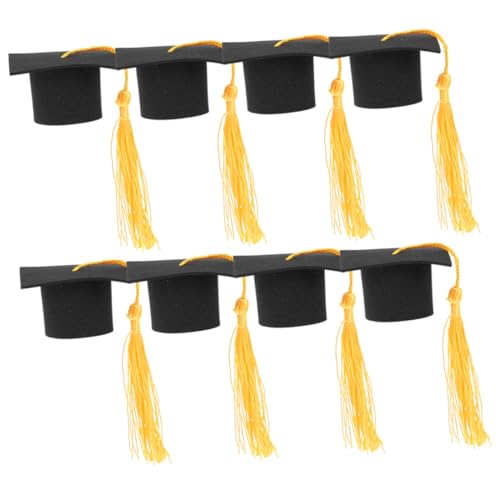 HANABASS 8 Stück Abschlussfeier Cupcake Deko mit Graduationshüten und Quasten für Graduierungsfeiern und Tortendekorationen HANABASS 8 Stück Abschlussfeier Cupcake Deko mit Graduationshüten und Quasten für Graduierungsfeiern und Tortendekorationen von HANABASS
